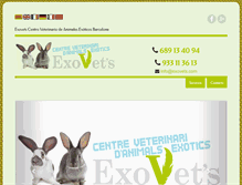 Tablet Screenshot of exovets.com